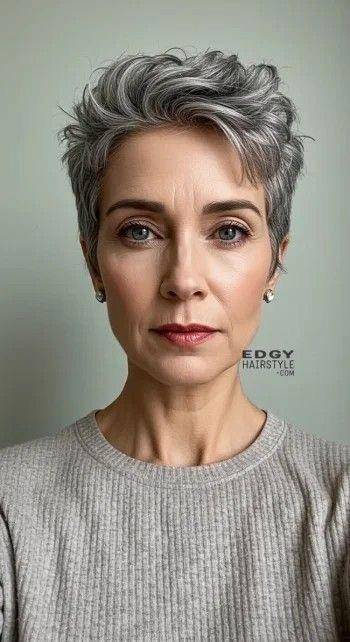 銀髮新章：解鎖成熟女性的短髮美學